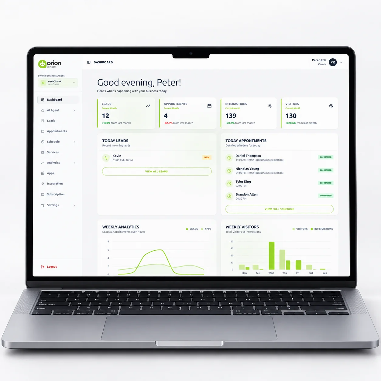 Orion AI — AI Agents · Intelligent Automation · Enterprise Software